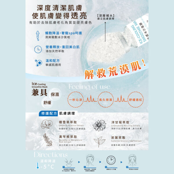 台灣 [ANOLYA 安諾萊雅] 冰感冰沙面膜